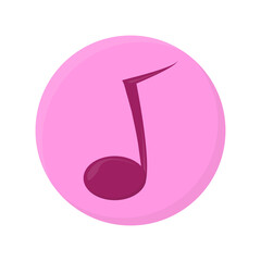 musical note icon design on white background.
musical note icon design for your website design. Logo, application, UI. Vector illustration, EPS10.