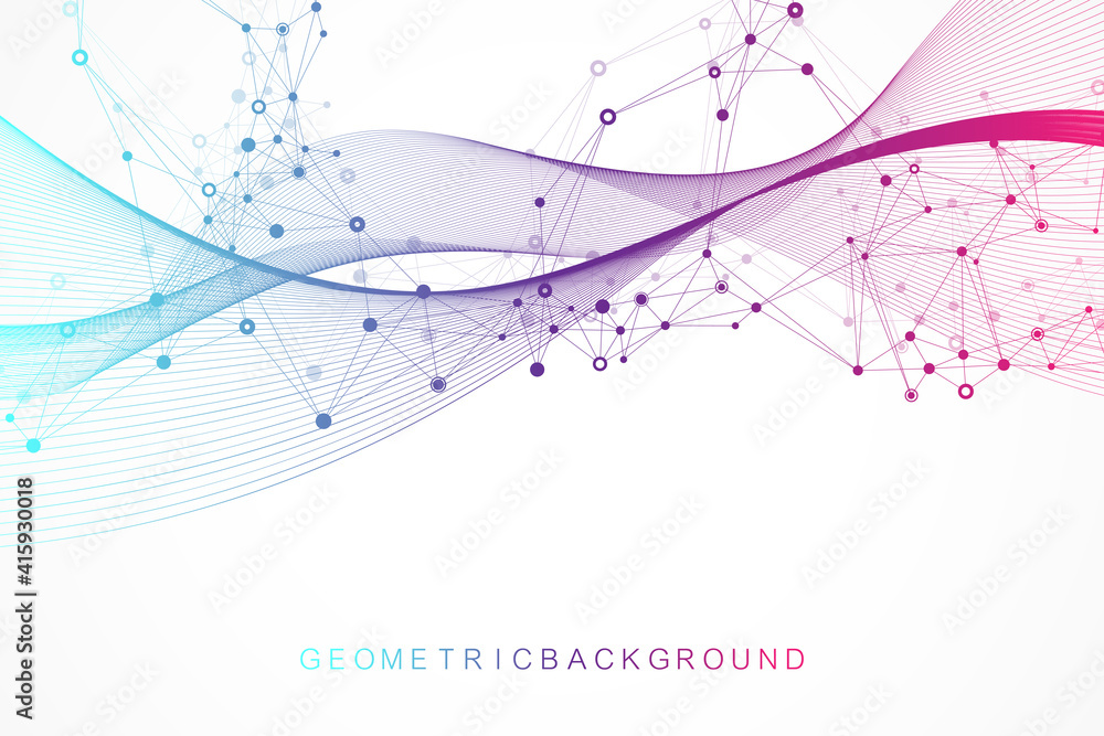 Aufkleber big genomic data visualization. dna helix, dna strand, dna test. crispr cas9 - genetic engineering. 