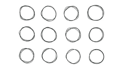 Handdrawn circle vector