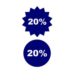 vector icon of discount voucher with minimal design