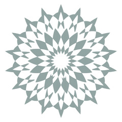 Simple Flower Mandala, Vintage decorative elements, Oriental pattern vector illustration motifs for Coloring book page and graphic template

