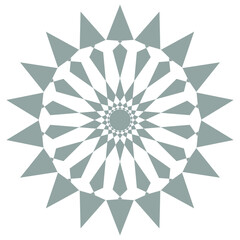 Simple Flower Mandala, Vintage decorative elements, Oriental pattern vector illustration motifs for Coloring book page and graphic template

