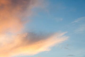 sky with soft warm colors