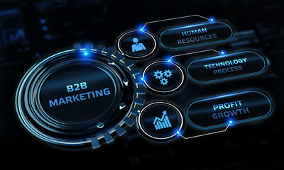 Business, Technology, Internet and network concept. B2B Business company commerce technology marketing concept.