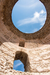 Croatia, Split. Vestibule Diocletian's Palace. Built 4th century.