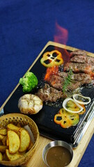 Vietnamese traditional dishes in a restaurant.