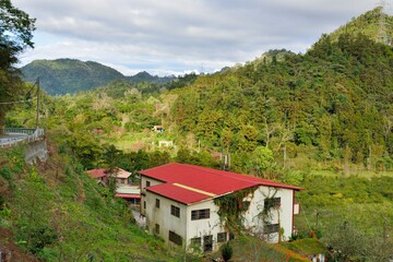 Fototapeta na wymiar Mountain landscape in the Hsinchu,Taiwan. 