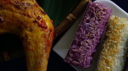 Naklejka premium Vietnamese traditional dishes in a restaurant.