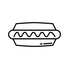 hotdog icon high quality black style pixel perfect
