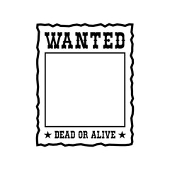 Vector Wanted Dead or Alive Poster
