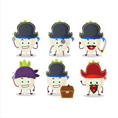 Cartoon character of may turnip with various pirates emoticons