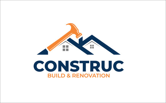 Illustration vector graphic of Construction, home repair, and Building Concept Logo Design template