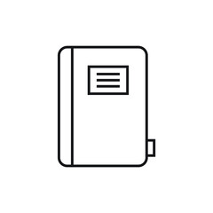 Address book icon design. vector illustration