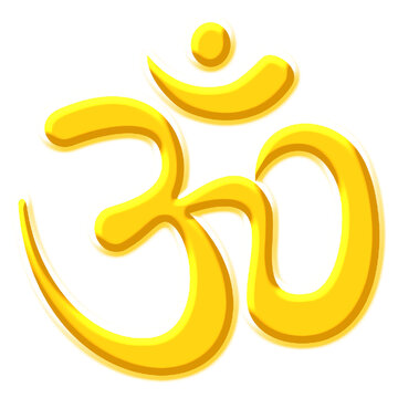 Omm logo om symbol of god in india hindu logo