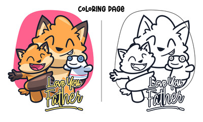 Sockpuppet By Father Fox Coloring Page and Book