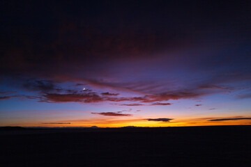 sunset over the sea