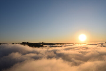 Obraz premium Sea of clouds in early morning