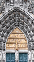 detail of the cathedral of cologne