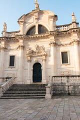 Croatia, Dubrovnik. Walled Old City. St. Blaise's Catholic Church.