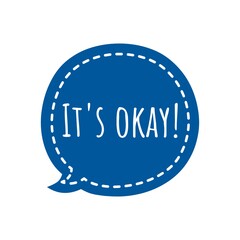 ''It's okay'' Lettering