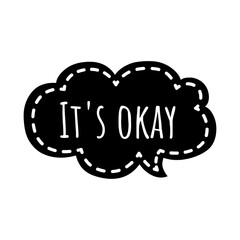 ''It's okay'' Lettering