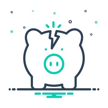 Mix icon for poverty