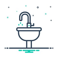 Mix icon for sink