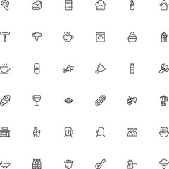 icon vector icon set such as: knife, broccoli, open, aluminium, industry, roast, company, lake, information, fork, decoration, straw, heat, seed, slicer, calories, weigh, front, russula, mocha, ocean