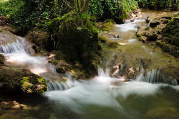 Naklejka na ściany i meble Waterfall Lisine on Resava River, eastern Serbia