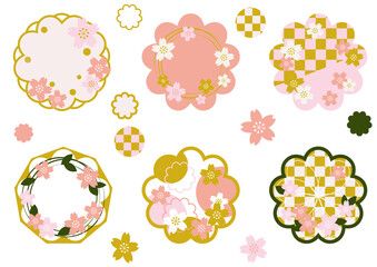 桜のアイコンイラストセット