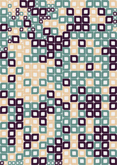 Abstract Geometric Pattern generative computational art illustration