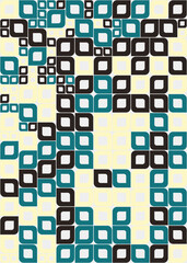 Abstract Geometric Pattern generative computational art illustration