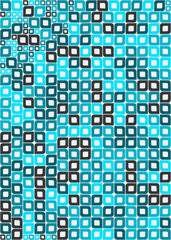 Abstract Geometric Pattern generative computational art illustration