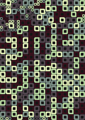 Abstract Geometric Pattern generative computational art illustration