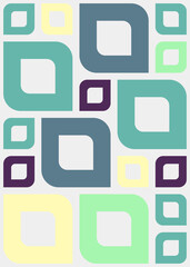 Abstract Geometric Pattern generative computational art illustration