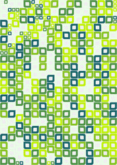 Abstract Geometric Pattern generative computational art illustration