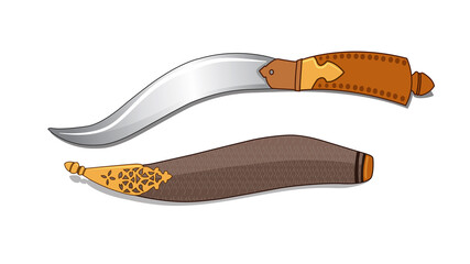 Indian style weapon ‘Bichwa’ (Knife), It is a vintage Maharashtrian weapon.