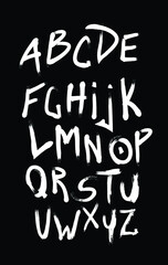 Fototapeta na wymiar graffiti vector alphabet