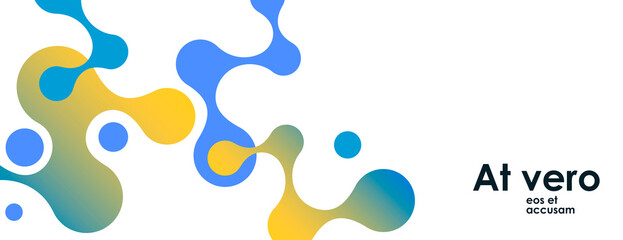 Blue molecules. Medical research. Modern communication technology