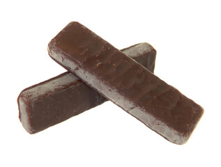 chocolate candy isolated on white background