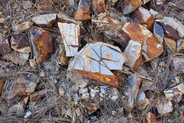 Stones texture and background. Rock texture