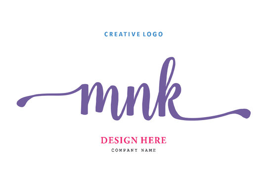 MNK lettering logo is simple, easy to understand and authoritative