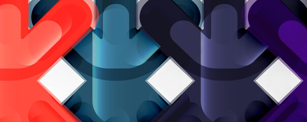 Abstract glossy crosses background for business or technology presentations, internet posters or web brochure covers