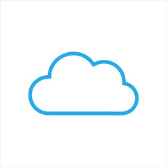 Cloud computing icon design template vector