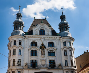 Fototapeta premium Beautiful house in the Austrian capital. Vienna, Austria