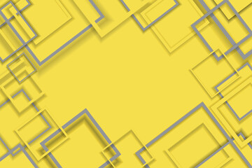 Abstract Composition from square of grey and yellow colors,Mosaic composition. Magazine and UI concept cover layout