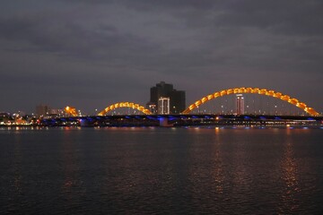 Naklejka premium Dragon Bridge, Da Nang, Vietnam