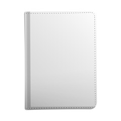Realistic blank white book mockup. Book template isolated on white background
