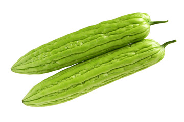 Bitter melon , Bitter gourd on white background
