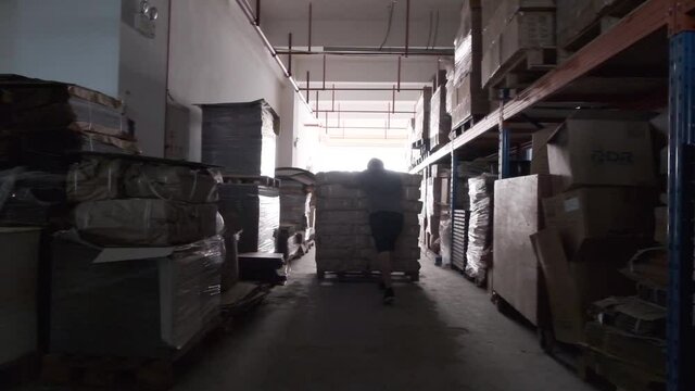 Working at package factory in China